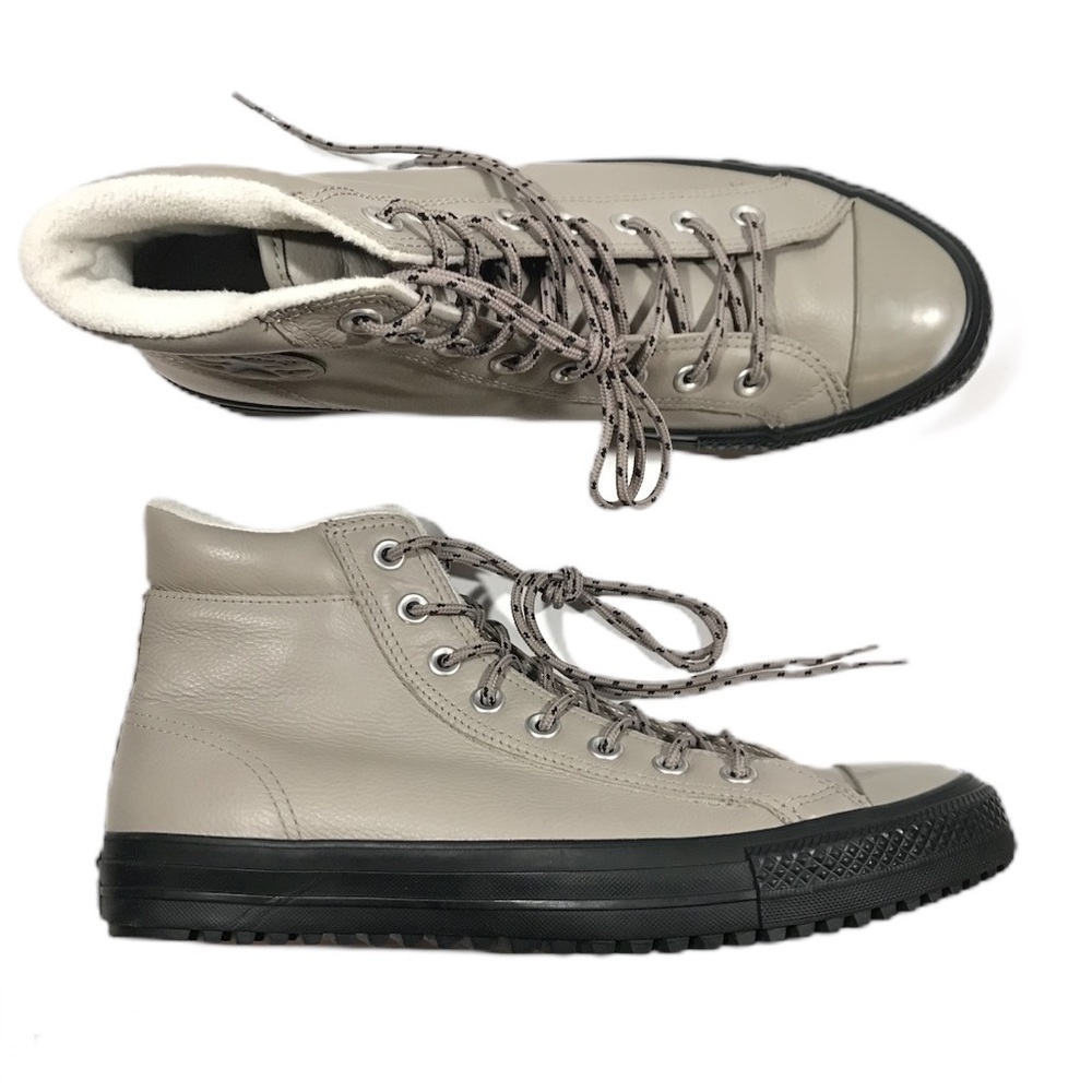Converse leather high top size 9